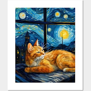 Van Gogh's cat Posters and Art